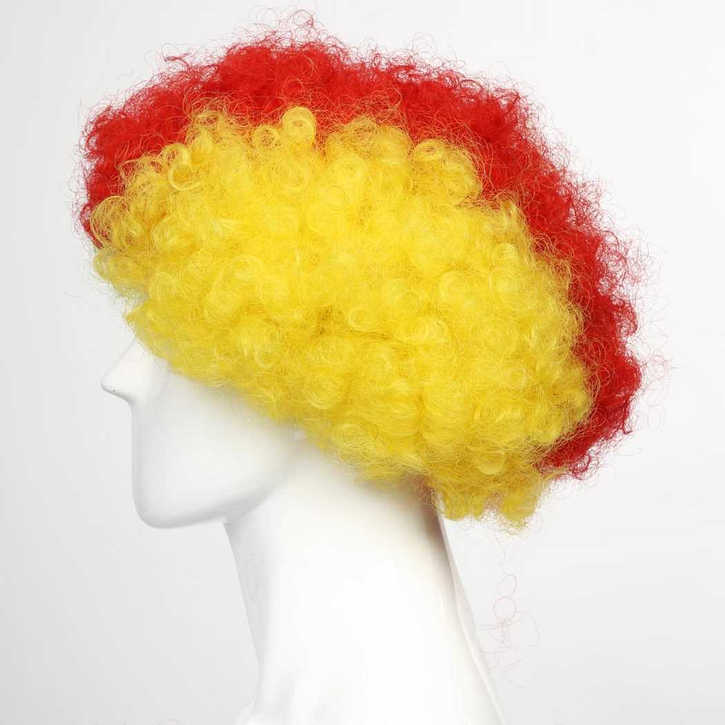 flagwigs, football wigs, fan wigs, afro wigs, mullet wigs, bob wigs, euro wigs,  premier league wigs,Cameroon Afro Wig 