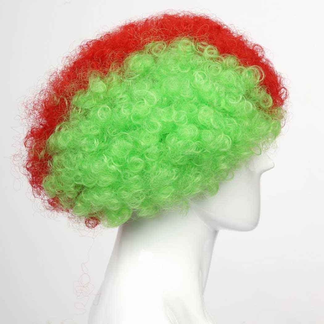 flagwigs, football wigs, fan wigs, afro wigs, mullet wigs, bob wigs, euro wigs,  premier league wigs,Cameroon Afro Wig 