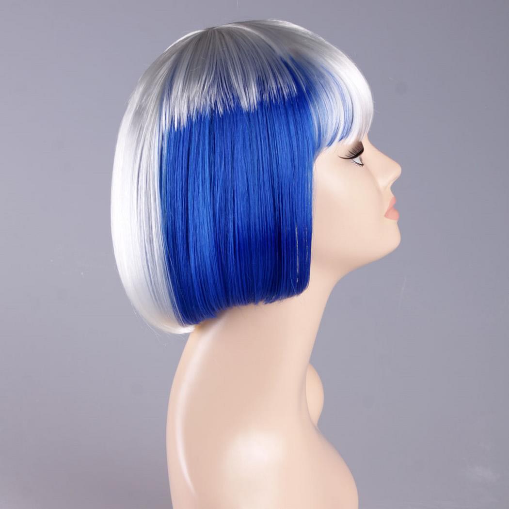 flagwigs, football wigs, fan wigs, afro wigs, mullet wigs, bob wigs, euro wigs,  premier league wigs,France Bob Wig 