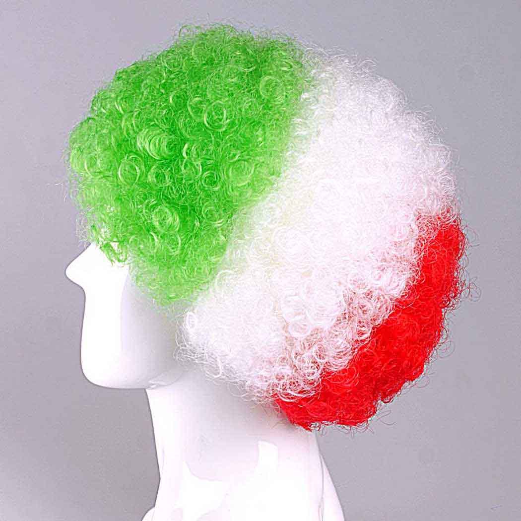 flagwigs, football wigs, fan wigs, afro wigs, mullet wigs, bob wigs, euro wigs,  premier league wigs,Iran Afro Wig