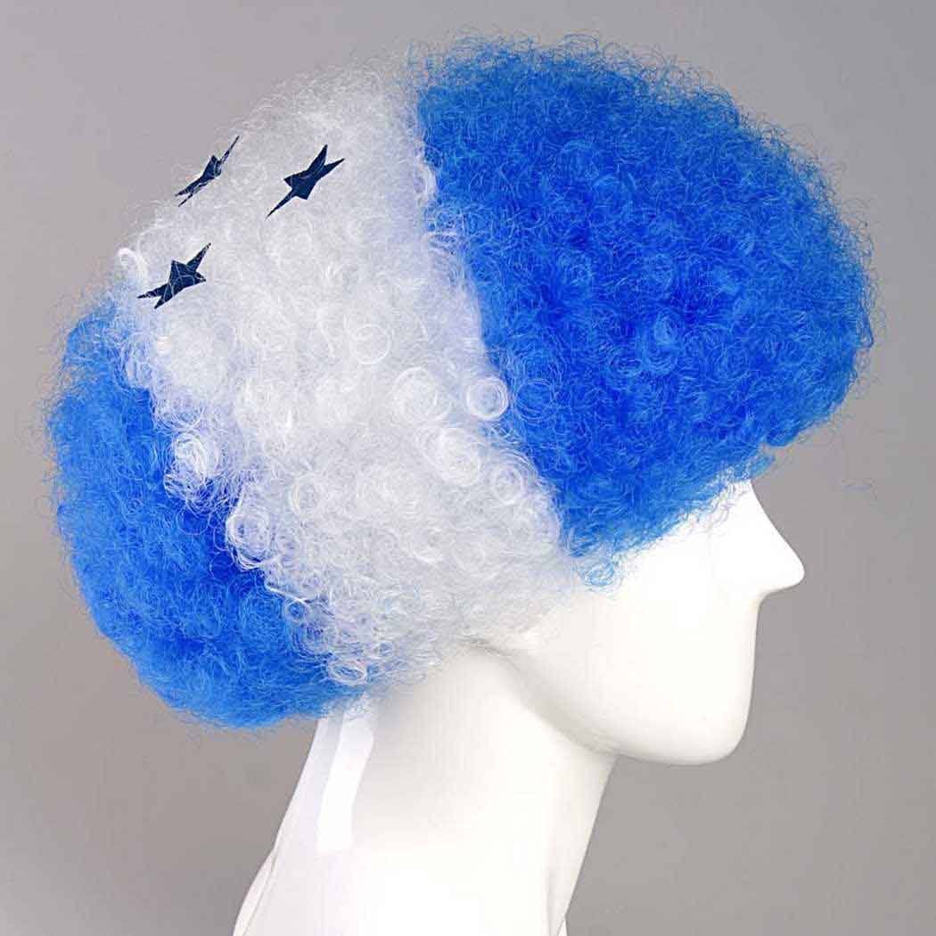 flagwigs, football wigs, fan wigs, afro wigs, mullet wigs, bob wigs, euro wigs,  premier league wigs,Honduras Afro Wig