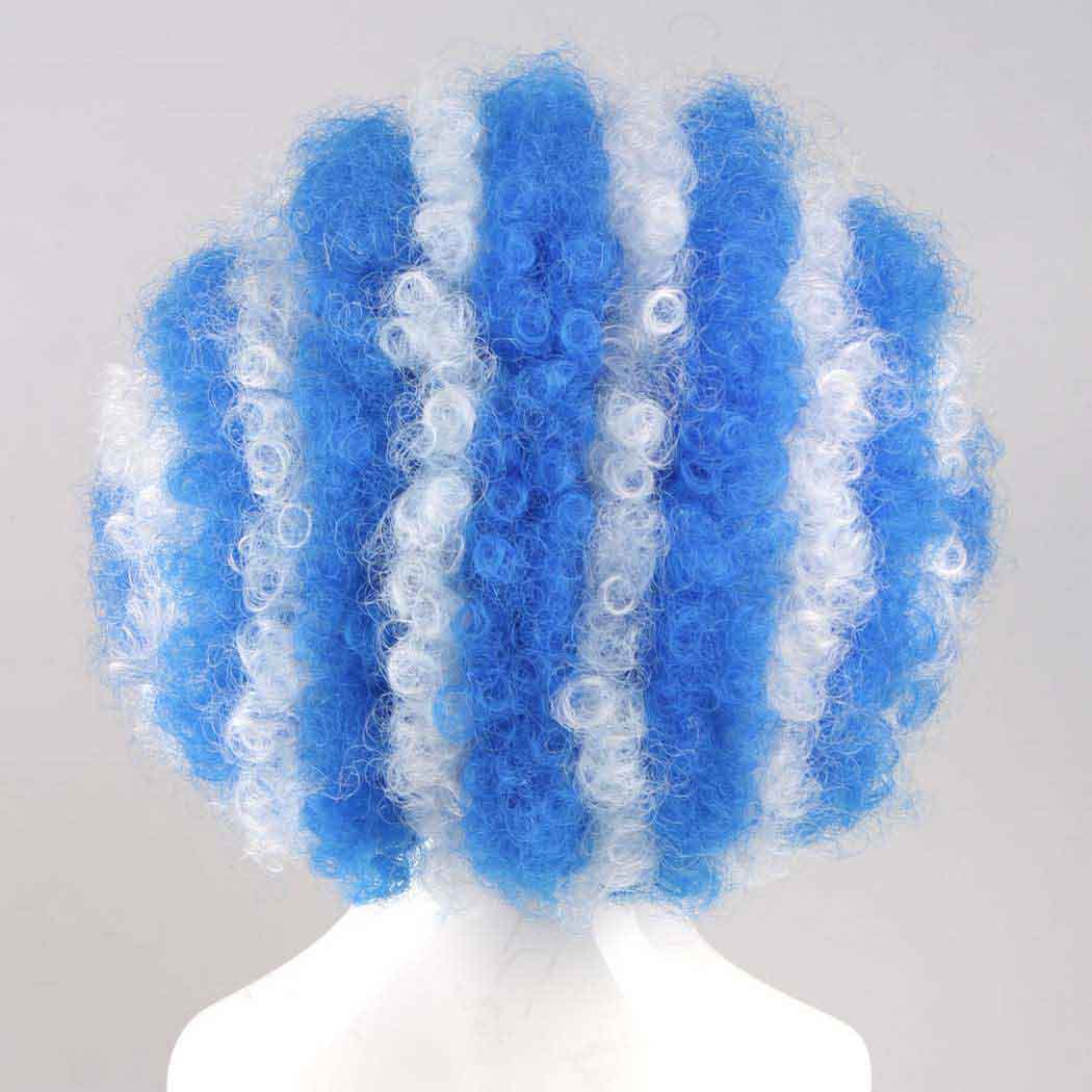 flagwigs, football wigs, fan wigs, afro wigs, mullet wigs, bob wigs, euro wigs,  premier league wigs,West Bromwich Albion Afro Wig