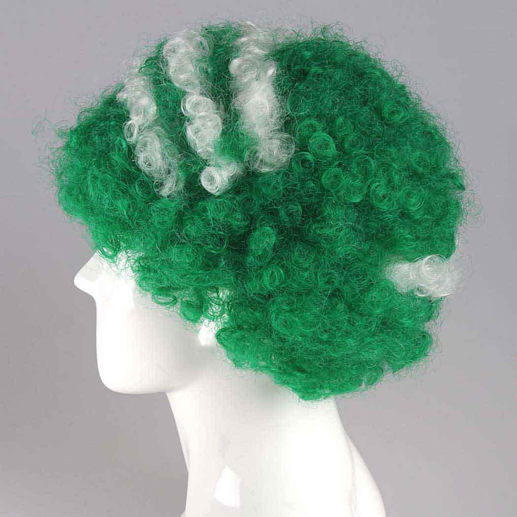 flagwigs, football wigs, fan wigs, afro wigs, mullet wigs, bob wigs, euro wigs,  premier league wigs,Saudi Arabia Afro Wig