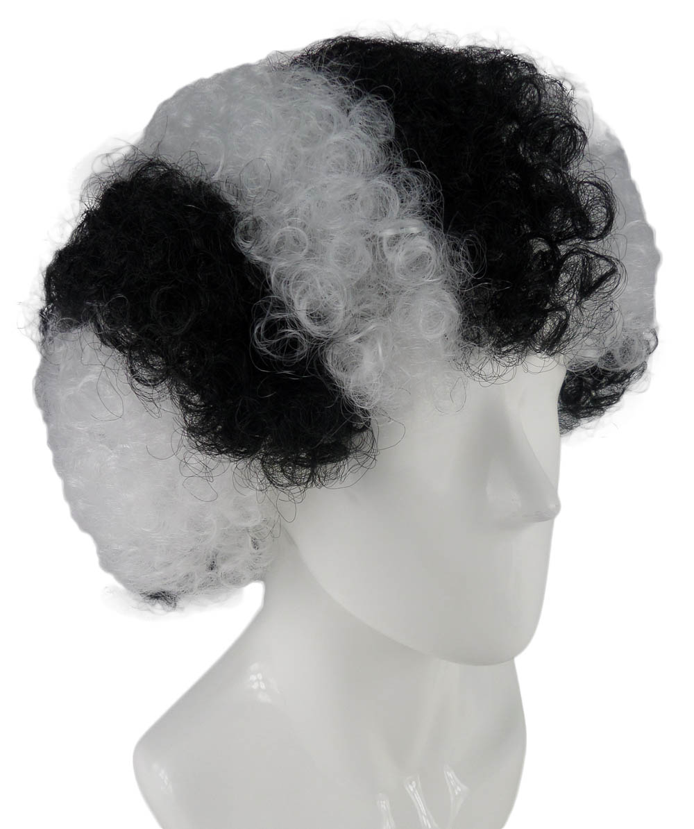 flagwigs, football wigs, fan wigs, afro wigs, mullet wigs, bob wigs, euro wigs,  premier league wigs,Juventus Afro Wig