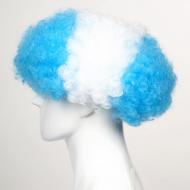 flagwigs, football wigs, fan wigs, afro wigs, mullet wigs, bob wigs, euro wigs,  premier league wigs,Argentina Afro Wig 