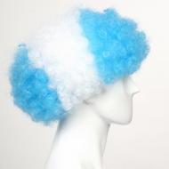 flagwigs, football wigs, fan wigs, afro wigs, mullet wigs, bob wigs, euro wigs,  premier league wigs,Argentina Afro Wig 