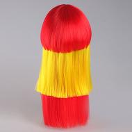 flagwigs, football wigs, fan wigs, afro wigs, mullet wigs, bob wigs, euro wigs,  premier league wigs,Spain Long Wig 