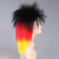 flagwigs, football wigs, fan wigs, afro wigs, mullet wigs, bob wigs, euro wigs,  premier league wigs,Germany Mullet Wig 