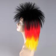 flagwigs, football wigs, fan wigs, afro wigs, mullet wigs, bob wigs, euro wigs,  premier league wigs,Germany Mullet Wig 
