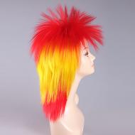 flagwigs, football wigs, fan wigs, afro wigs, mullet wigs, bob wigs, euro wigs,  premier league wigs,Spain Mullet Wig