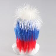 flagwigs, football wigs, fan wigs, afro wigs, mullet wigs, bob wigs, euro wigs,  premier league wigs,Russia Mullet Wig