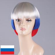flagwigs, football wigs, fan wigs, afro wigs, mullet wigs, bob wigs, euro wigs,  premier league wigs,Russia Bob Wig 