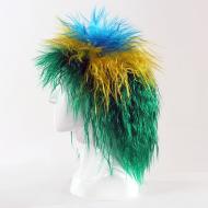 flagwigs, football wigs, fan wigs, afro wigs, mullet wigs, bob wigs, euro wigs,  premier league wigs,Brazil Curly Mullet Wig