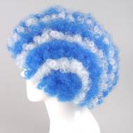 flagwigs, football wigs, fan wigs, afro wigs, mullet wigs, bob wigs, euro wigs,  premier league wigs,West Bromwich Albion Afro Wig